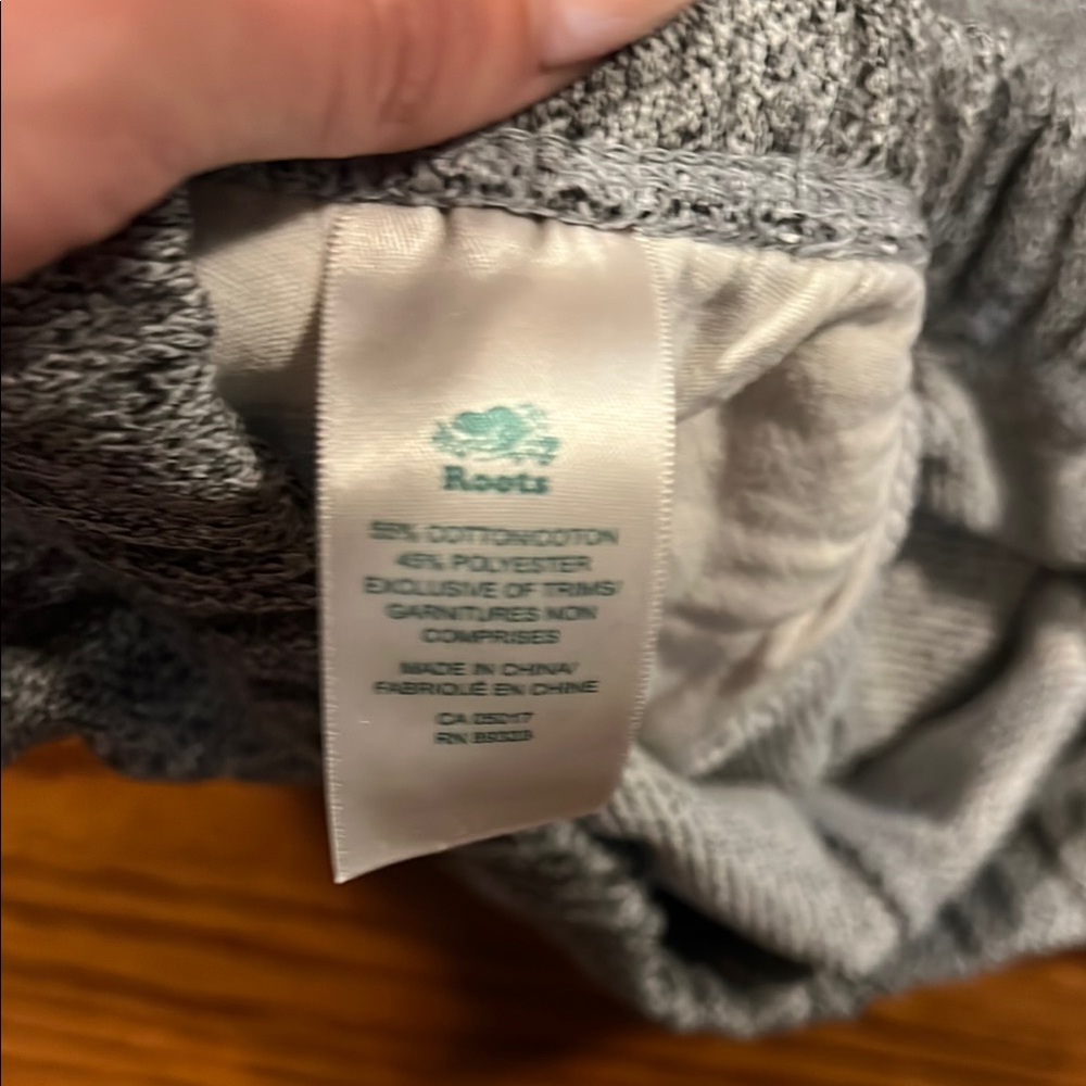 Roots | Women’s Size XS Gray Jogger Sweatpants Elastic Waist - Picture 3 of 10